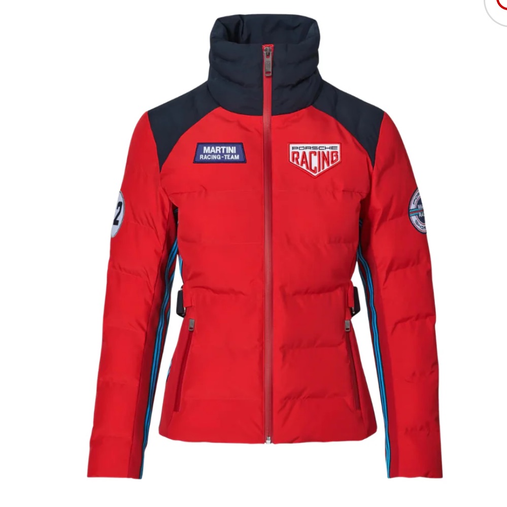Porsche Motorsports Team Jacket Size M Womens Quilted Jacket Martini Racing